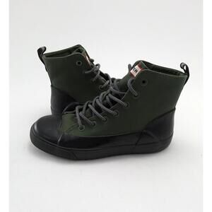 Unisex Hunter For Target Green Canvas High Top Rain Boots Shoes Size 6M‎ 8W